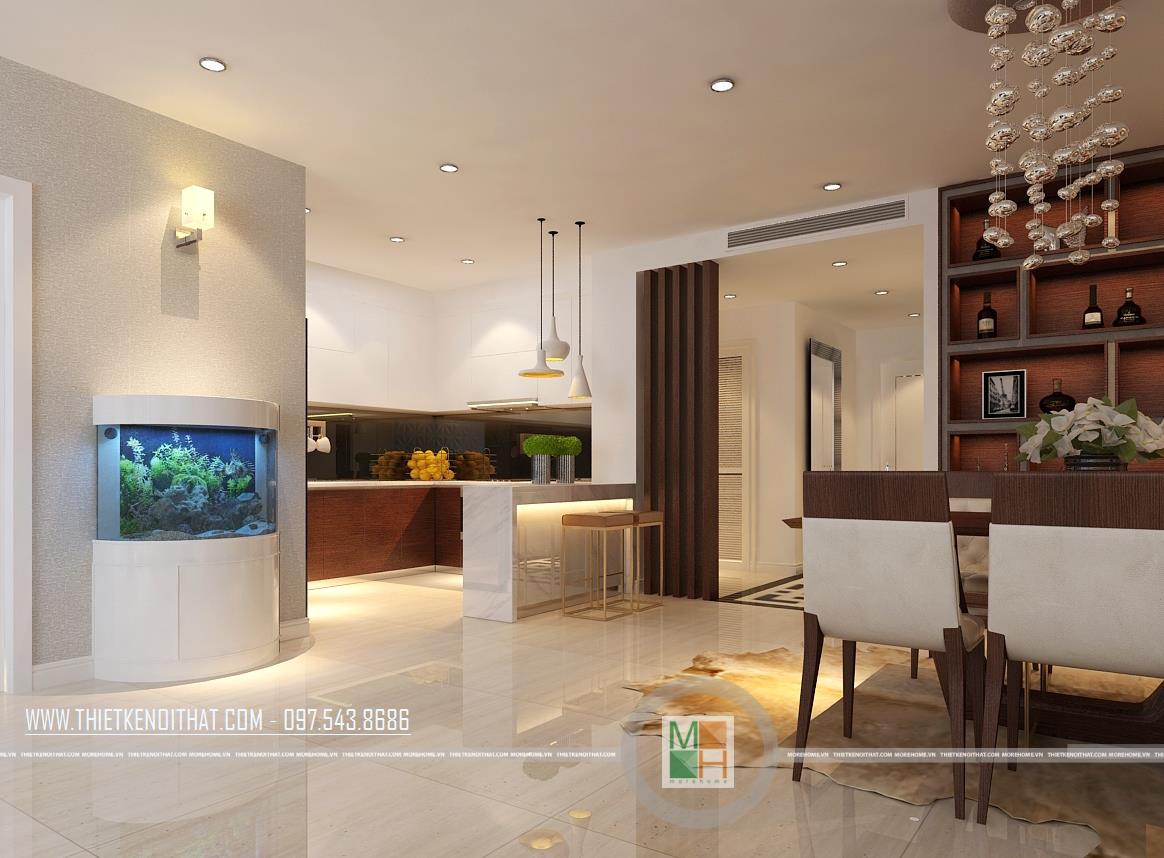 Kính bếp trơn màu đen tại Thăng Long Number One